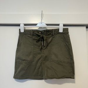 Green Cargo Skirt